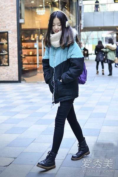 北京冬日街拍 美女教你搭配围巾(6)_时尚热点