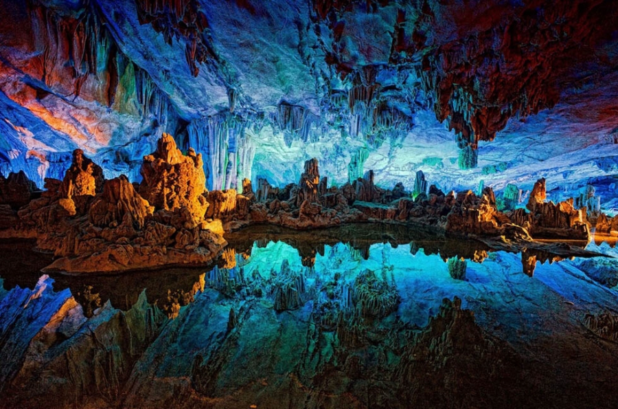 Прекрасные пещеры в Гуйлине _1