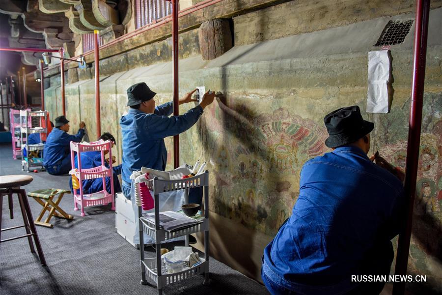 Реставрация древних фресок в Чжэндине_1